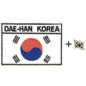 All SplendidKorea 韓国国旗ワッペン 韓国ピンバッジ 粘着性エンブレム 国旗アップリケ Pin Badge Patch