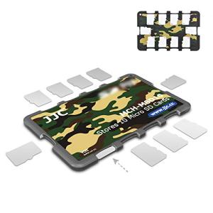 JJC 薄型 カードケース MicroSD Micro SD TF カード 10枚 収納可能 メモリーカードケース MSDカードケース TFカードケー