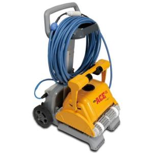 エバニュー EVERNEW ドルフィンエース α50 幅39×奥行40×高さ28.5cm 黄 50mプール 対応 壁面 清掃 機能付 掃除 プール 体育 スイミング 学校 送料無料 EHC056