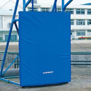 エバニュー EVERNEW バスケット 台 緩衝 マット 一般 幅150×高さ190×厚さ10cm 青 ゴール用 日本製 運動場 体育館 学校 送料無料 EKE517