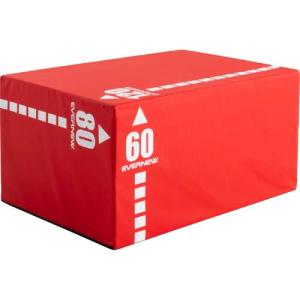 エバニュー EVERNEW 多目的 BOX 幅60×奥行80×高さ120cm 赤 レッド アタック台 筋トレ 瞬発力 強化 トレーニング 運動 体操 体育 ジム 学校 送料無料 EKF340
