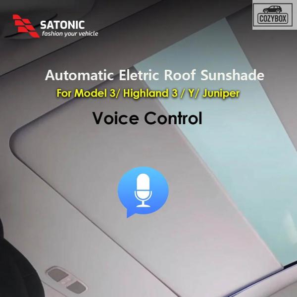 並行輸入品 SATONIC デジタル自動電動サンシェード テスラ モデル3 Y ハイランド 3 Y ...