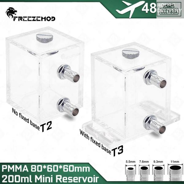 並行輸入品 FREEZEMOD PMMA ミニスクエアウォータータンク 5mm厚 完全透明リザーバー...