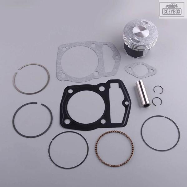 並行輸入品 1セット メタル 65.5MM X 43MM ピストンリング ガスケットキット シルバー...