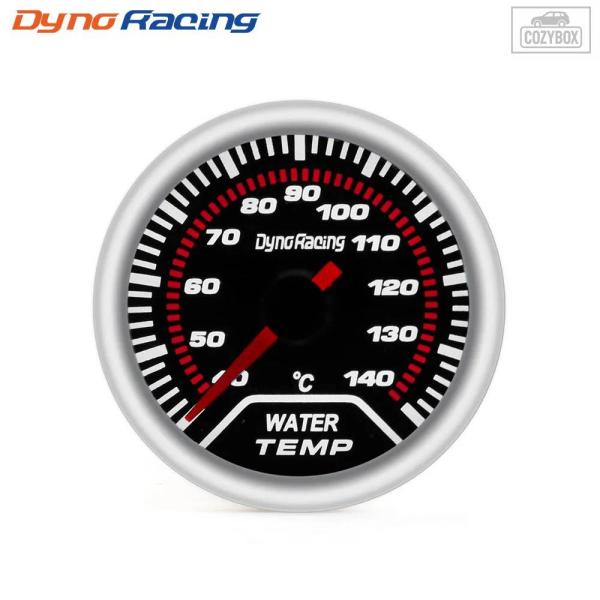 並行輸入品 DYNORACING オートウォーターテンプゲージ 2インチ 52MM スモークレンズ ...