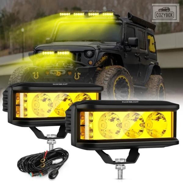 並行輸入品 Auxbeam 5 インチ LED ライトバー 34W*2 LED ドライビングライト ...