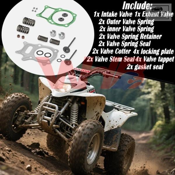 並行輸入品 オートバイレーサーエンジン排気バルブ吸気バルブステムキット ホンダ Recon 250 ...
