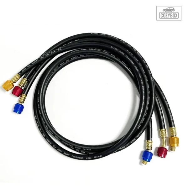 並行輸入品 1セット 100cm 1/4インチ SAE R22 R134A エアコン冷媒ホース AC...