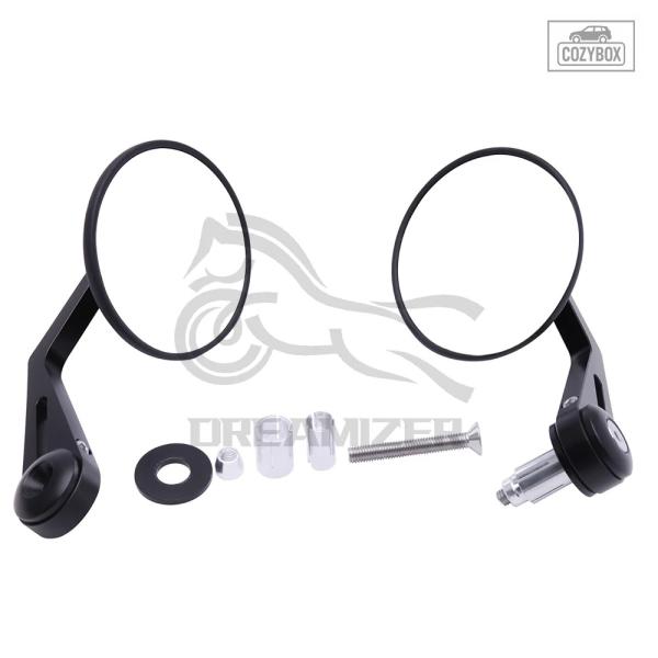 並行輸入品  7/8 インチ 22mm オートバイ ハンドルバーエンド ミラー バック ミラー ハン...