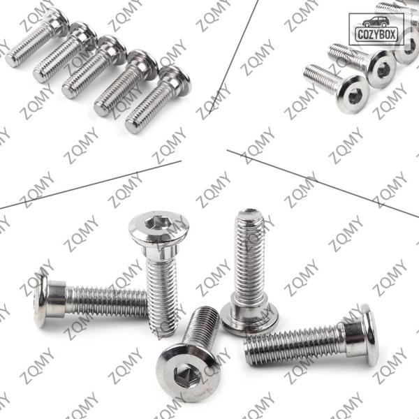 並行輸入品 M8x30mm オートバイ鋼ボルト Ti 六角ソケットディスク ブレーキローターネジファ...