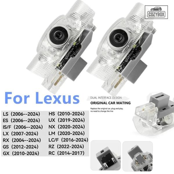 並行輸入品 LED ドアバッジウェルカムライトカーテシランプ レクサス RX ES GX LS LX...