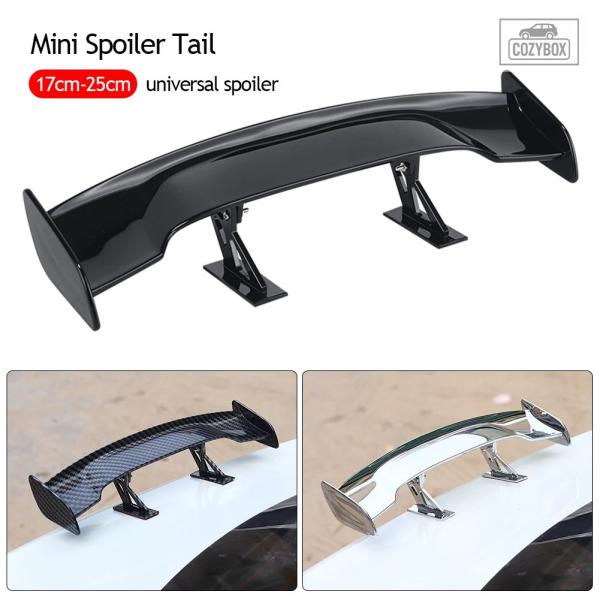 並行輸入品 車用 ミニ スポイラーテールウィング カーボンルック ミニカスタムテールウィングモデルス...