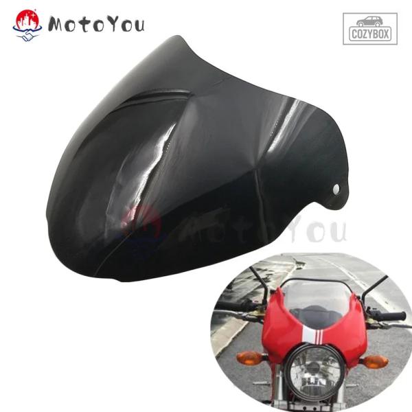 並行輸入品 オートバイウインドシールドデフレクターエアフローガラス フェアリング カウルDucati...