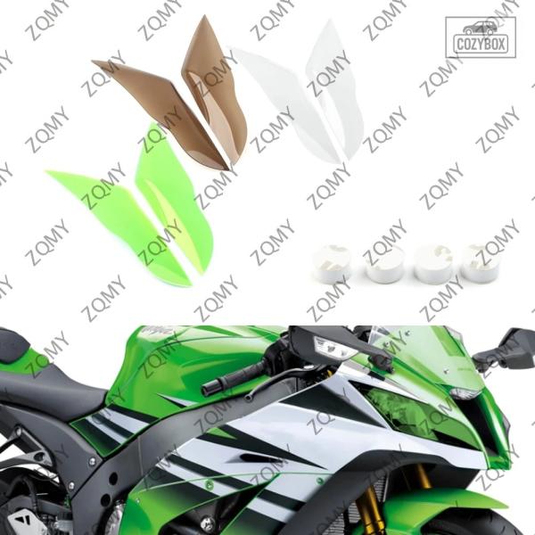 並行輸入品 カワサキ ZX-10R   2011 - 15 用 バイク用フロント ヘッドライト ガー...