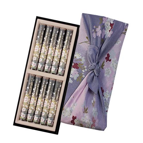 線香　ギフト　贈答用　お供え　お盆　新盆見舞い　喪中見舞い　日本香堂　特撰淡墨の桜　塗箱短10入　風...