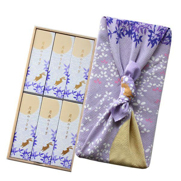 線香　ギフト　送料無料　贈答用　お供え　お盆　新盆見舞い　喪中見舞い　日本香堂　月夜のうさぎ　桐箱6...