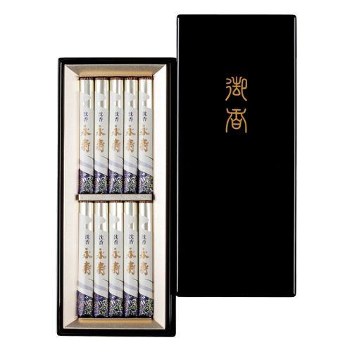 線香　ギフト　贈答用　お供え　お盆　新盆見舞い　喪中見舞い　日本香堂　沈香　喪中見舞い　沈香永寿　塗...