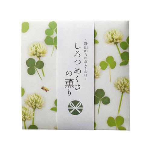 お香　インセンス　「野山からのおふくわけ　しろつめくさの薫り　スティック12本入」