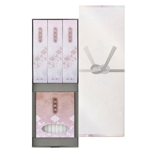 線香　贈答用   ギフト　お供え　お盆　新盆見舞い　喪中見舞い　日本香堂  「二種香　雪月花　包装品...