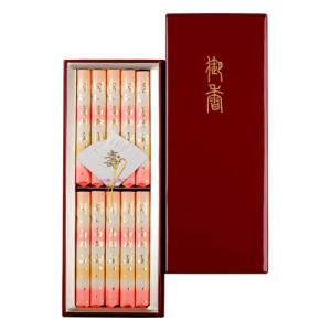 日本香堂 青雲バイオレット 進物用木箱 サック8入 包装品 : 線香・お
