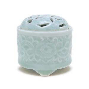 香炉 「青磁七宝 豆 有田焼」 : 線香・お香の日本香堂香ぎゃらりぃ