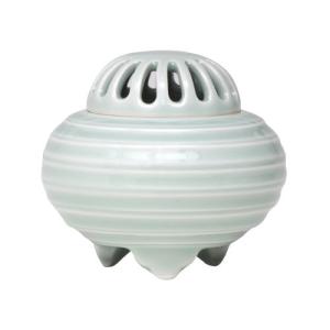 香炉 「青磁七宝 豆 有田焼」 : 線香・お香の日本香堂香ぎゃらりぃ