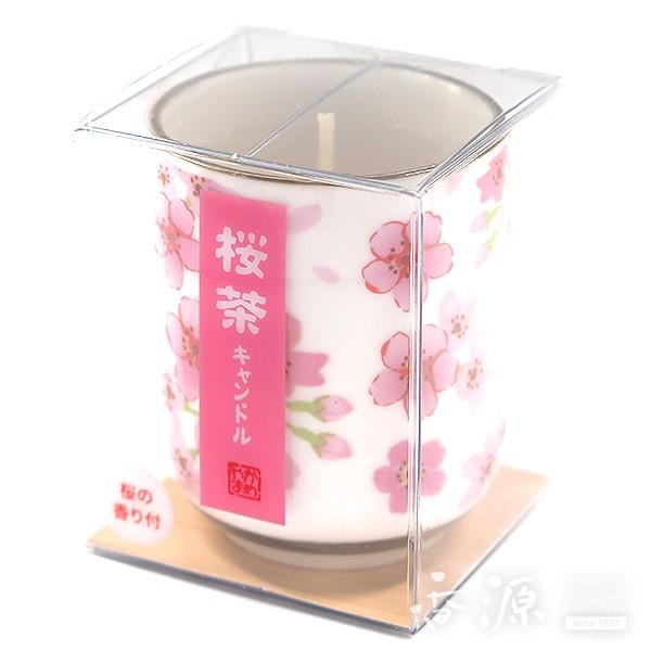 ろうそく 蝋燭 ローソク 仏壇 カメヤマ キャンドル 故人の好物 シリーズ 桜茶 小 亀山