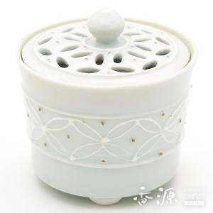 香道具志野流　　聞き香炉　一対蓋付き　教子一経　新品未使用品 香道 香道具 聞香炉 一対 志野流家元箱書付 香源 お香 線香 数珠 香木