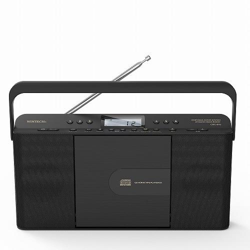 WINTECH CDクロックラジオ CDC-810K ブラック