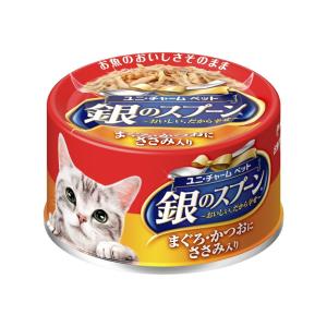 unicharm（ユニチャーム） 銀のスプーン缶まぐろ・かつおにしらす入り