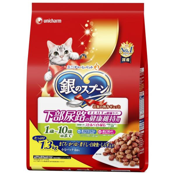 ◆ユニ・チャーム  銀のスプーン  贅沢うまみ仕立て下部尿路の健康維持用 １歳‐１０歳頃までお魚づく...
