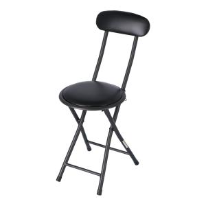 弘益 折りたたみチェア 2脚セット フォールディングチェア 座面高43cm