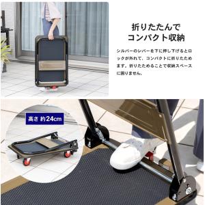 台車 折りたたみ式 ブレーキ付き ストッパー機...の詳細画像3