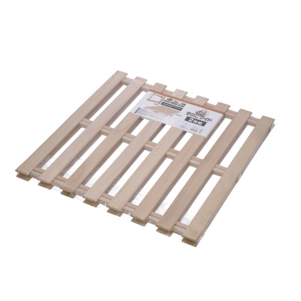 ◆コーナン オリジナル  桐すのこ ワイド２枚組（無塗装） 幅約７５×奥行７５×高さ２．８ｃｍ （押...