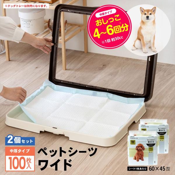 【ポイント3倍 7/19-7/22】コーナンオリジナル  ペットシーツ ワイド １００枚 [吸収の目...
