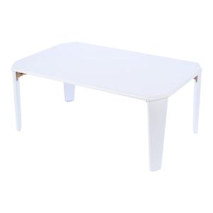 コーナン 八角折り畳みテーブル 75×50cm ホワイト #7550 : ごようきき2