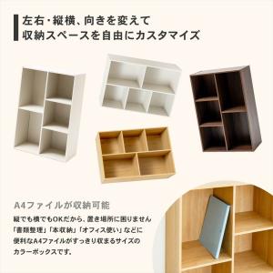 カラーボックス 多目的棚 収納 横置き A4 ...の詳細画像3
