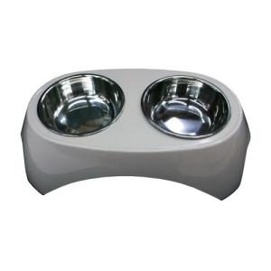 ごちそうツインボウル S アイボリー KFY12−8692 犬 猫 食器 フードボウル ペット 食器 台 皿 器 エサ入れ コーナン