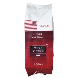 ウェットティッシュ 無香料 詰替用 100枚入 詰め替え ノンアルコール キッチン 運動会 お弁当 ピクニック コーナン