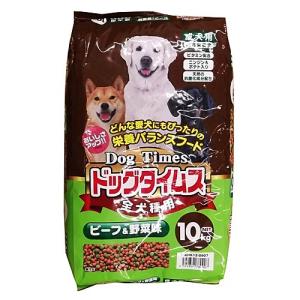 ◆コーナン オリジナル  ドッグタイムス　１０ｋｇ　ビーフ＆野菜味　全犬種用｜kohnan-eshop
