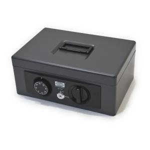 ◇キャッシュボックス 手提げ金庫 小型金庫 ダイヤル式 スチール製