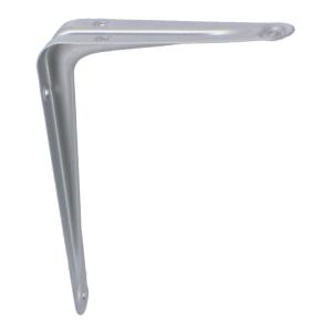 コーナン オリジナル LIFELEX L型棚受け シルバー 154×127×幅28mm 耐荷重：16kg 木ネジ付