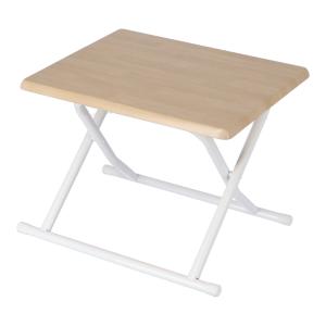 ブレックファースト　ホワイト シンプルテーブル ◇コーナン オリジナル LIFELEX 木目調FDテーブル ナチュラル