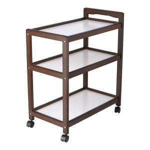 コーナン 3段木製ワゴン ダークブラウン : ごようきき2クマぞう - 通販