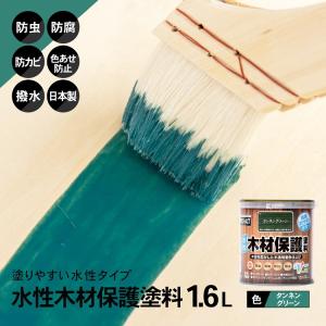 水性木材保護塗料 １．６Ｌ タンネングリーンの買取情報