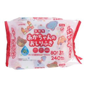 ◆コーナン オリジナル LIFELEX 赤ちゃんのおしりふき　８０枚×３Ｐ