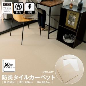 タイルカーペット 50×50 防炎 国産 日本製...の商品画像