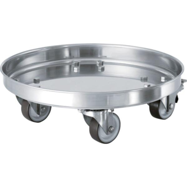 【ポイント3倍 4/4-4/5まで】【メーカー直送T】日東 タンク運搬用ステンレス台車 ＳＵＳウレタ...