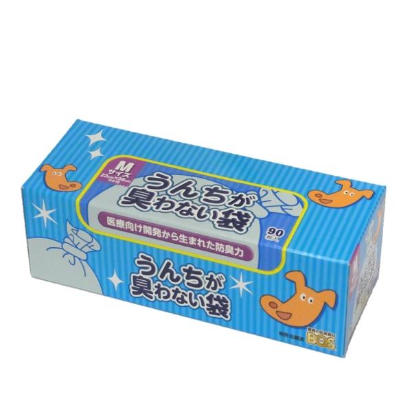 クリロン化成  うんちが臭わない袋ＢＯＳペット用（Ｍサイズ９０枚入）