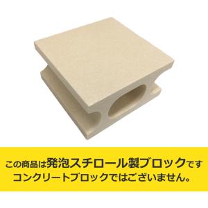 光洋産業 スチロールブロックハーフ ブラック （約） 100X190X190mm